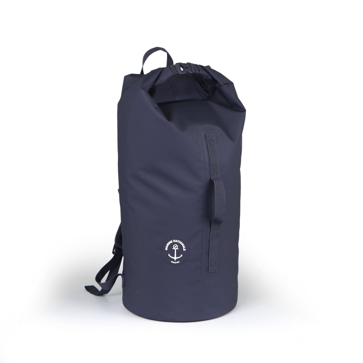 Sac étanche Verseau 45 Marine Nationale en bleu marine, vue de profil