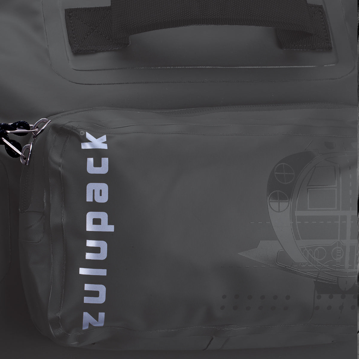 Sac paquetage étanche Barracuda 138 noir