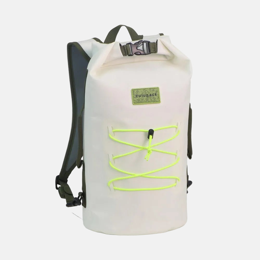 Sac à dos étanche Indy 20 Cordura en blanc, vue de profil